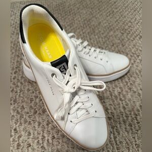 Cole Haan Women's White and Black Sneakers